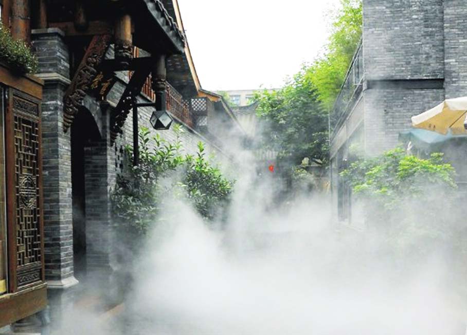 庭院喷雾降温系统_别墅庭院喷雾方案设计施
